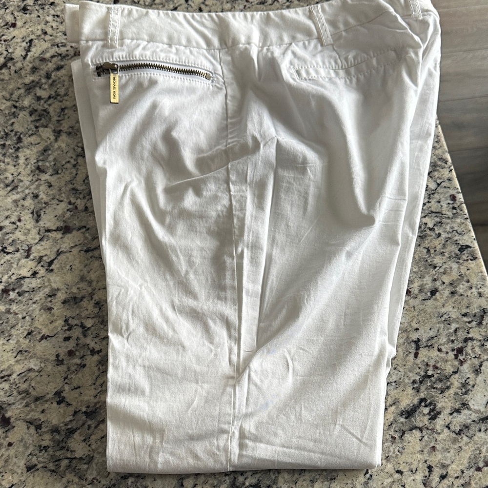 MICHAEL Michael Kors Cream Ankle Pants